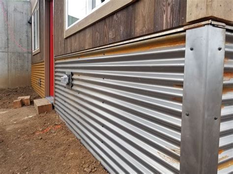 corrugated metal for house skirting|corrugated metal mobile home skirting.